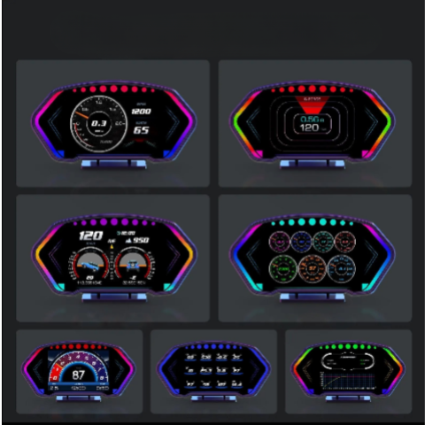 Digitális Vezetési Kijelző – Sebesség és Információk Egy Pillantásra