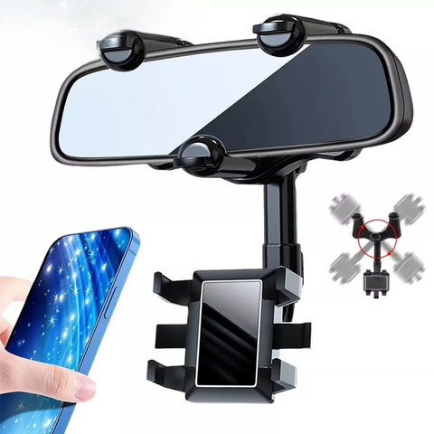 Car Phone Support – Mounting on Rearview Mirror