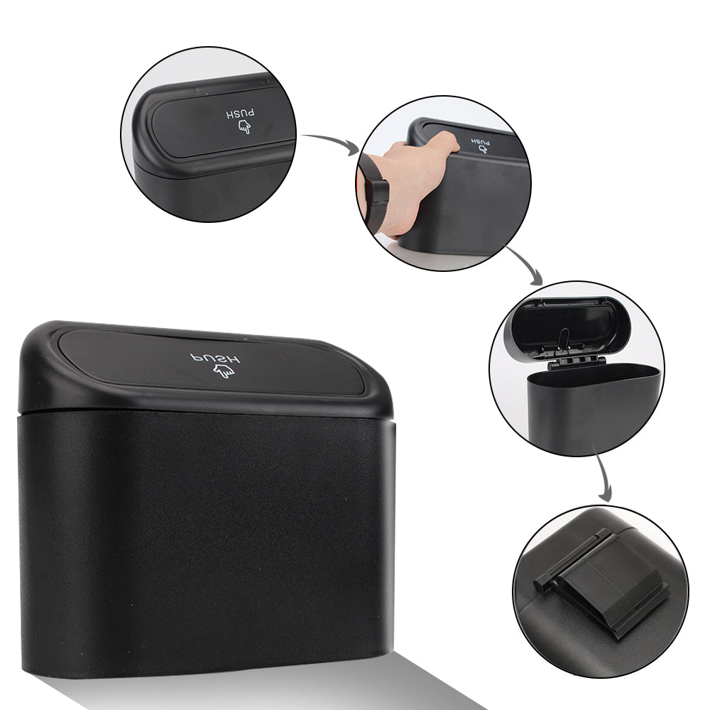 Bilens soptunna med lock