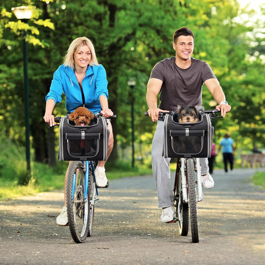 Tierfahrradkorb — Ideal für kleine Hunde und Katzen