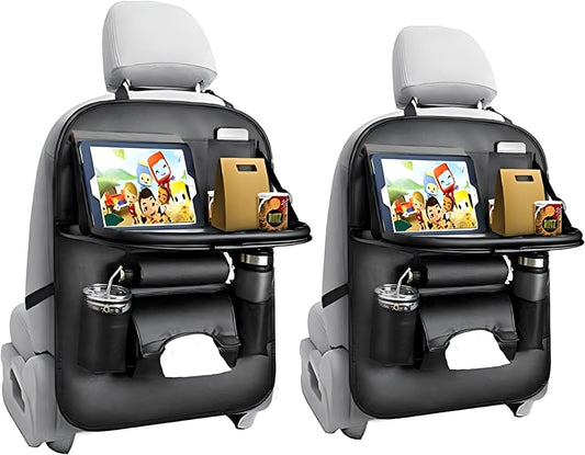 Organisateur De Siège Arrière De Voiture Avec Tablette Pliante — Facile À Installer Et Durable