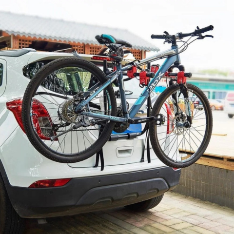 Suporte de Bicicleta de Porta-Malas — Estrutura Sólida e Durável