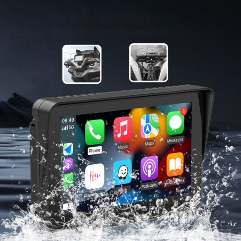 Suport multimedia moto — Navigare și muzică fără fir