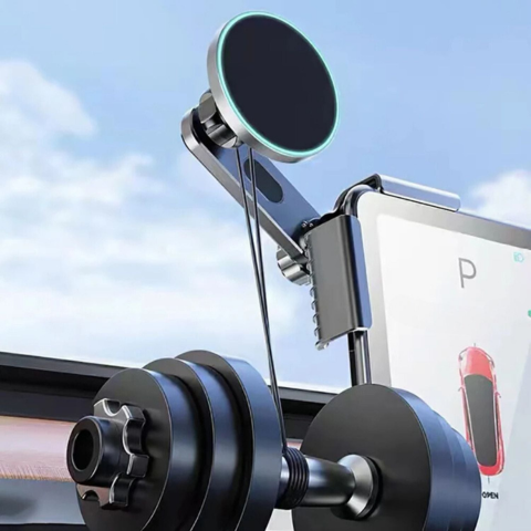 Telefonischer Support für Tesla — Magnetische Halterung und kabelloses Laden
