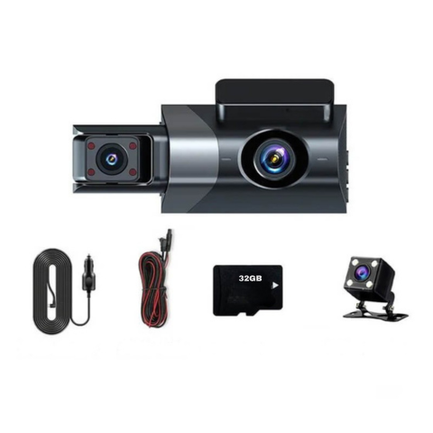 Eingebaute Kamera Auto — Doppelobjektiv mit integrierter Rückkamera