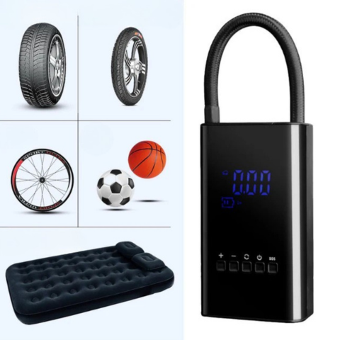 ميني كمبريسور محمول - عرض LED وضغط قابل للتعديل