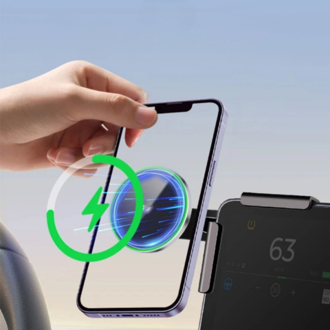 Telefonischer Support für Tesla — Magnetische Halterung und kabelloses Laden