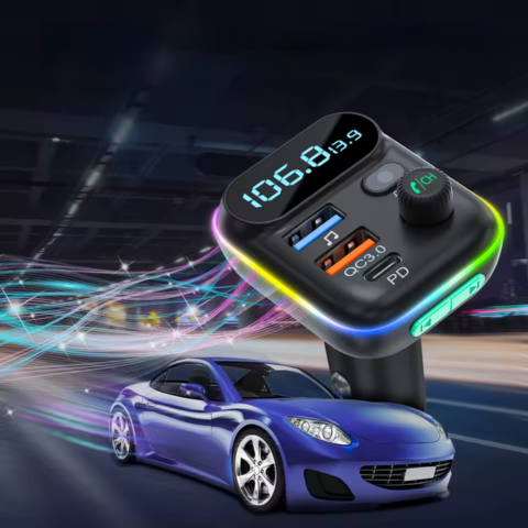 FM Bluetooth Adó Autóhoz — Tiszta Hívások & Vezeték Nélküli Zene