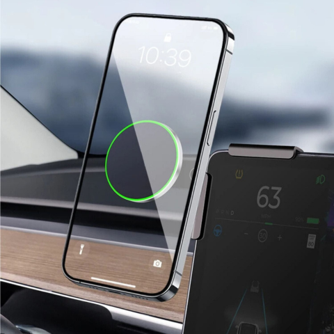 Telefonischer Support für Tesla — Magnetische Halterung und kabelloses Laden