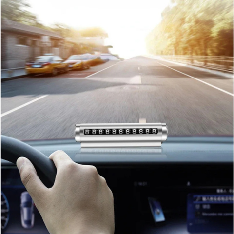 Tymczasowa Tablica Parkingowa — Widoczny Numer Telefonu