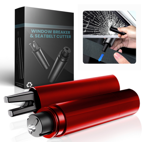 Segélykalapács Autóhoz – Üvegbetörő & Övlevágó