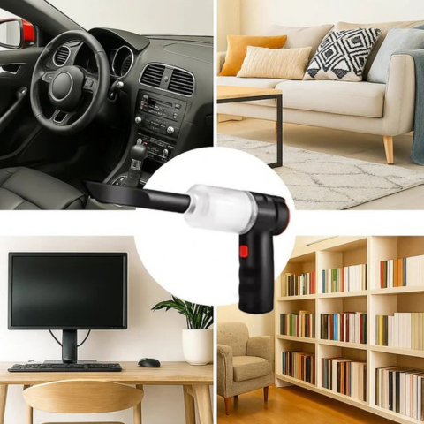 Aspirateur De Voiture Sans Fil 95000Pa — Nettoyage Profond Et Instantané