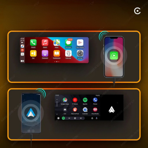 MP5 Autoradio multimediale con CarPlay e Android Auto - Touch Screen e connessione rapida