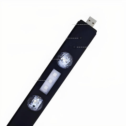 Luz LED Auto Sin Hilos – Interior de Coche Elegante