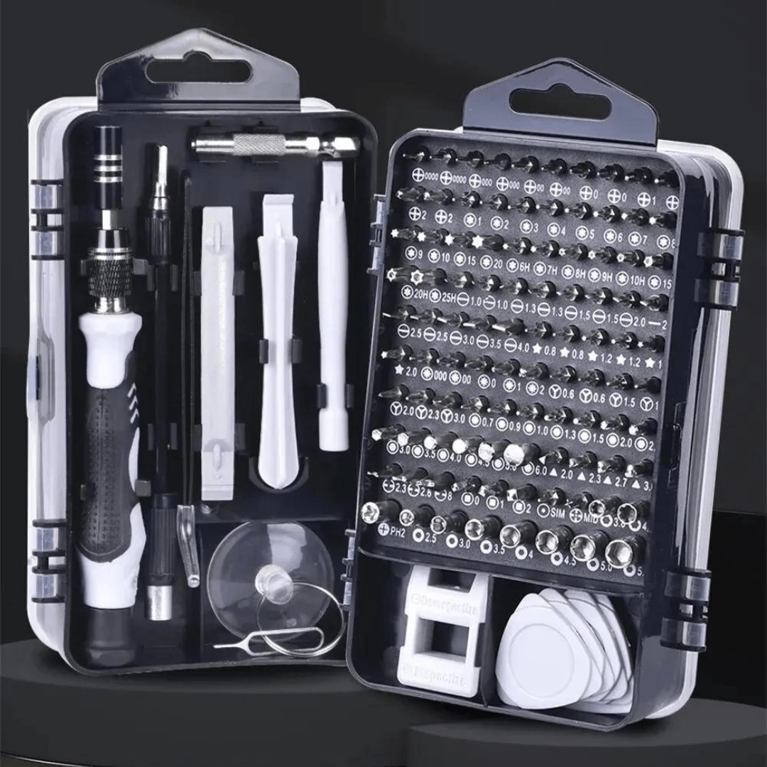 Kit de reparare 115 în 1 – Șurubelniță de precizie ultra versatilă