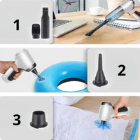 Aspirateur Portable Sans Fil Voiture – Puissant, Léger & Rechargeable USB
