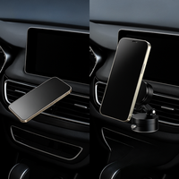 Suporte de Telefone para Carro – Fixação Magnética Rotativa e Segura 