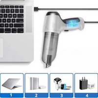 Aspirateur Portable Sans Fil Voiture – Puissant, Léger & Rechargeable USB