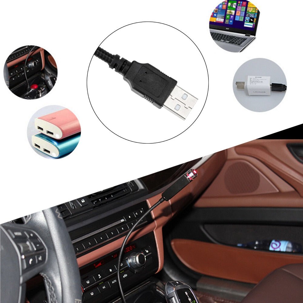 Iluminación LED Estrellada Para Techo De Coche — Ambiente Nocturno Mágico 
