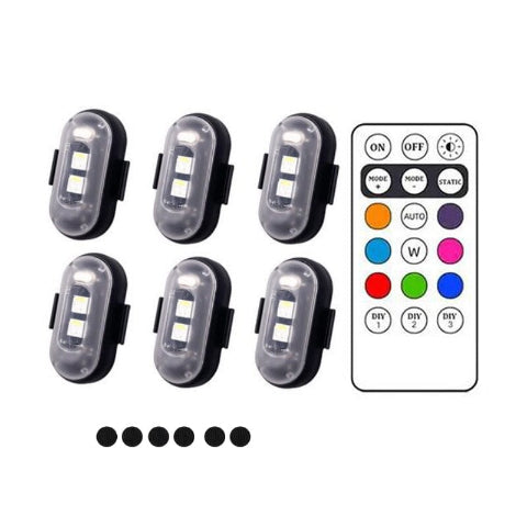 ضوء LED مضاد للاصطدام - ركوب الدراجات والدراجات النارية 