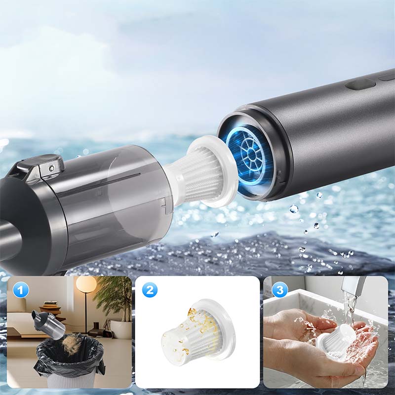 Aspirador sem fios de alto desempenho para automóvel - Limpeza rápida e utilização prática