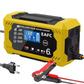 Inteligentný nabíjač batérií do auta 12V/24V - LCD displej a automatická ochrana 