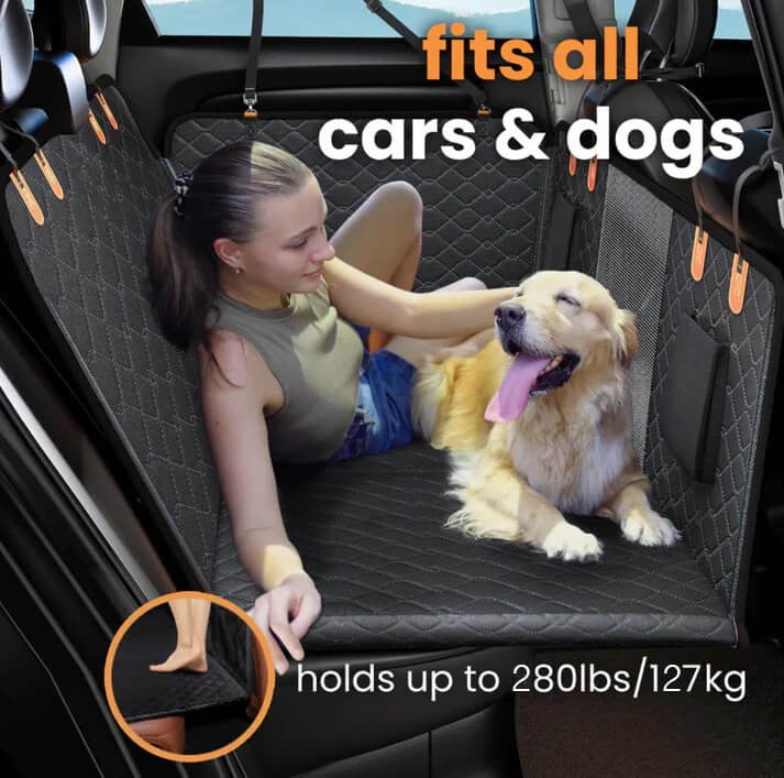 Capa de Banco de Carro para Cão – Impermeável & Antiderrapante com Cinto de Segurança 