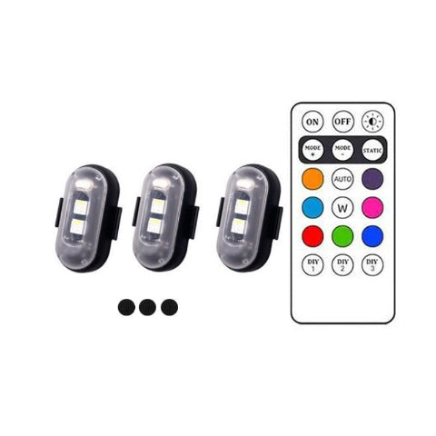 ضوء LED مضاد للاصطدام - ركوب الدراجات والدراجات النارية 