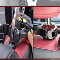 Podpora telefonu a taška na opěrku hlavy – 2-v-1 praktická 