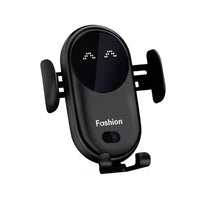 Chargeur Sans Fil Voiture Avec Support Téléphone – Fixation Automatique Et Rapide