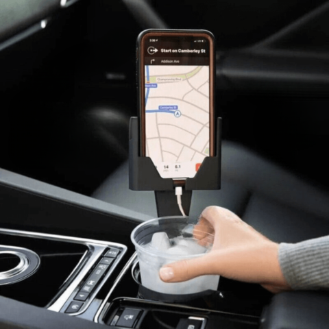 2-in-1マルチ機能電話スタンド — すべてのスマートフォンに対応 