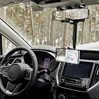 Suporte de Telefone para Carro — Fixação no Retrovisor e Ajustável 