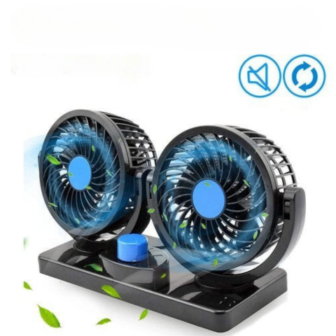 Double Fan for Car — Ideal for Summer and Winter 