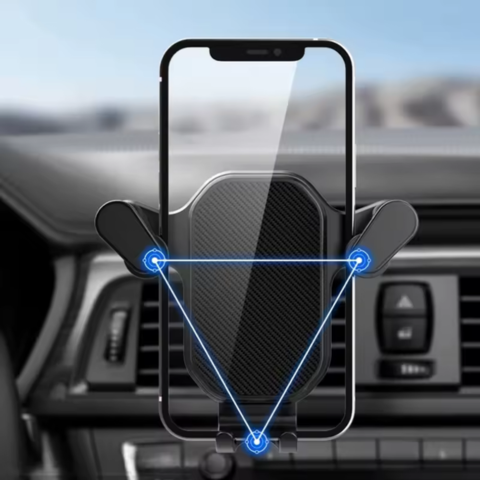 Suporte Telefone Carro – Fixação Grelha de Ventilação Ultra Estável 