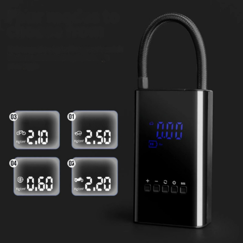 ميني كمبريسور محمول - عرض LED وضغط قابل للتعديل 