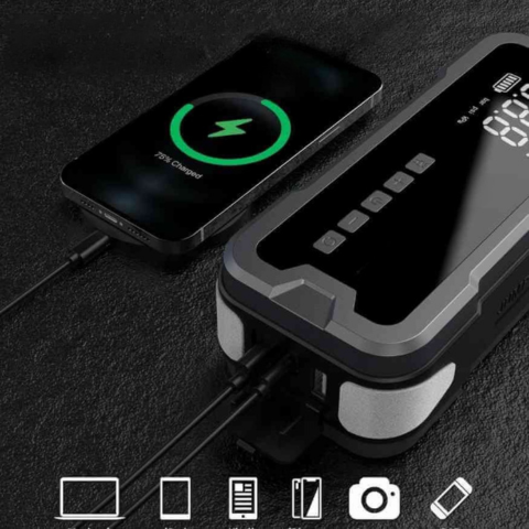 Démarreur Voiture Intelligent – Batterie Portable Et Polyvalente