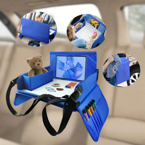 Multifunctional Tray for Car Seat — Ideal for Family Trips 
