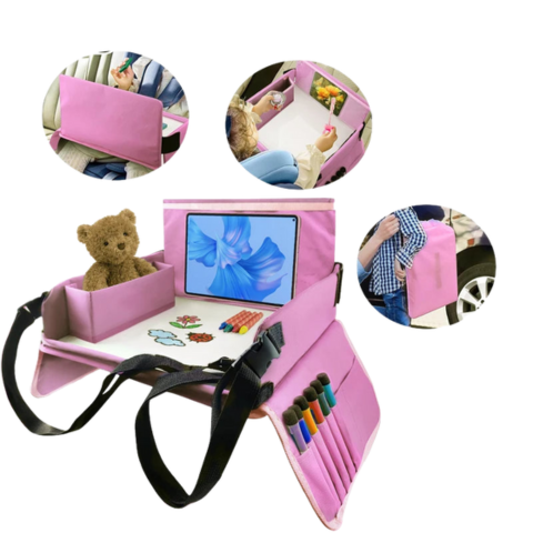 Multifunctional Tray for Car Seat — Ideal for Family Trips 