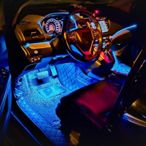 Bandes LED Intérieures Pour Voiture – Commande À Distance Et Installation Facile