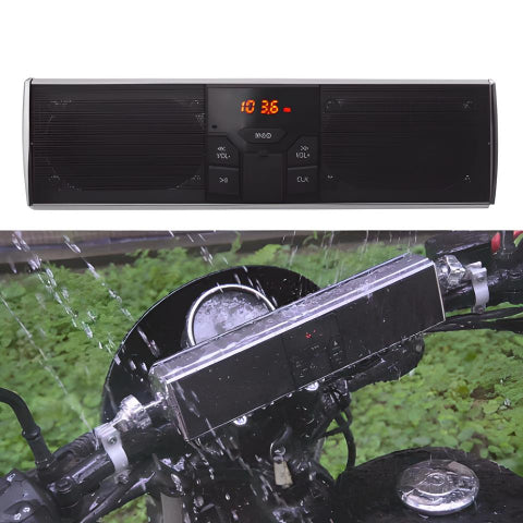 Smart Motorcycle Speaker – Handlebar Mount and Powerful Sound 