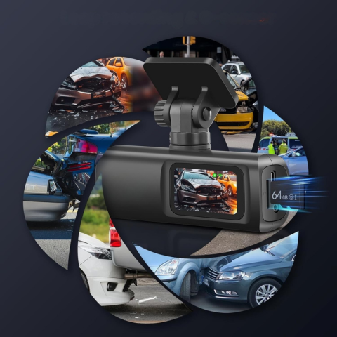 Dashcam Doppelobjektiv – Vollständige Überwachung und WiFi-Verbindung 