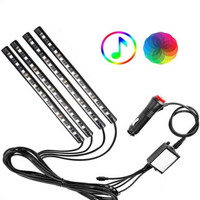 LED Ambiance Auto Kit – Kleurrijke Lichten Reagerend Op Geluid 