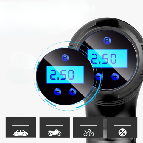 Bærbar Luftkompressor — Smart Pumpe med LCD-skjerm 