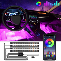 LED Ambiance Auto Kit – Kleurrijke Lichten Reagerend Op Geluid 
