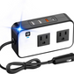 Convertisseur De Courant Voiture – Prises Secteur Et Ports USB Rapides
