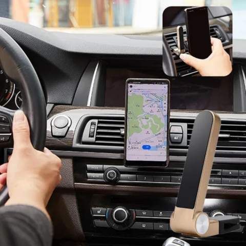 Suport Telefon Auto Pliabil — Confort și Siguranță în Conducere 