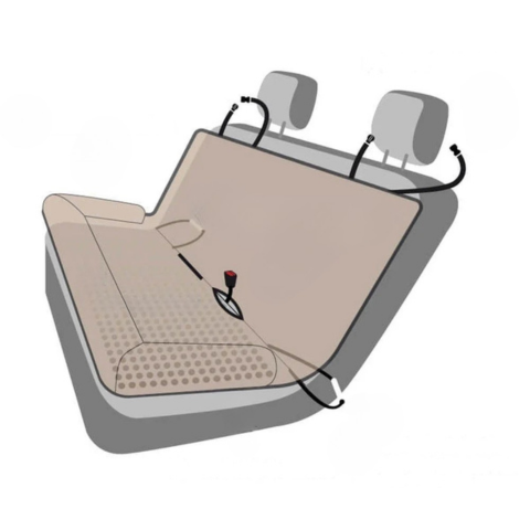 Rear Car Seat for Dog – Easy Installation and Stability 