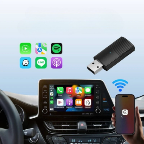 Draadloze CarPlay-adapter – Automatische verbinding voor OEM-systemen 