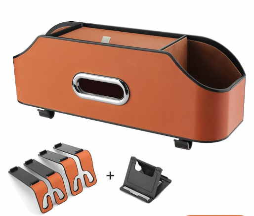 Support Organizzatore Auto – Con Distributore Di Fazzoletti Integrato 