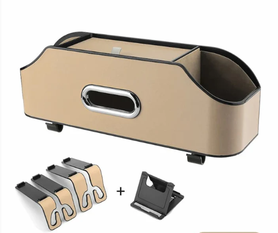 Support Organizzatore Auto – Con Distributore Di Fazzoletti Integrato 